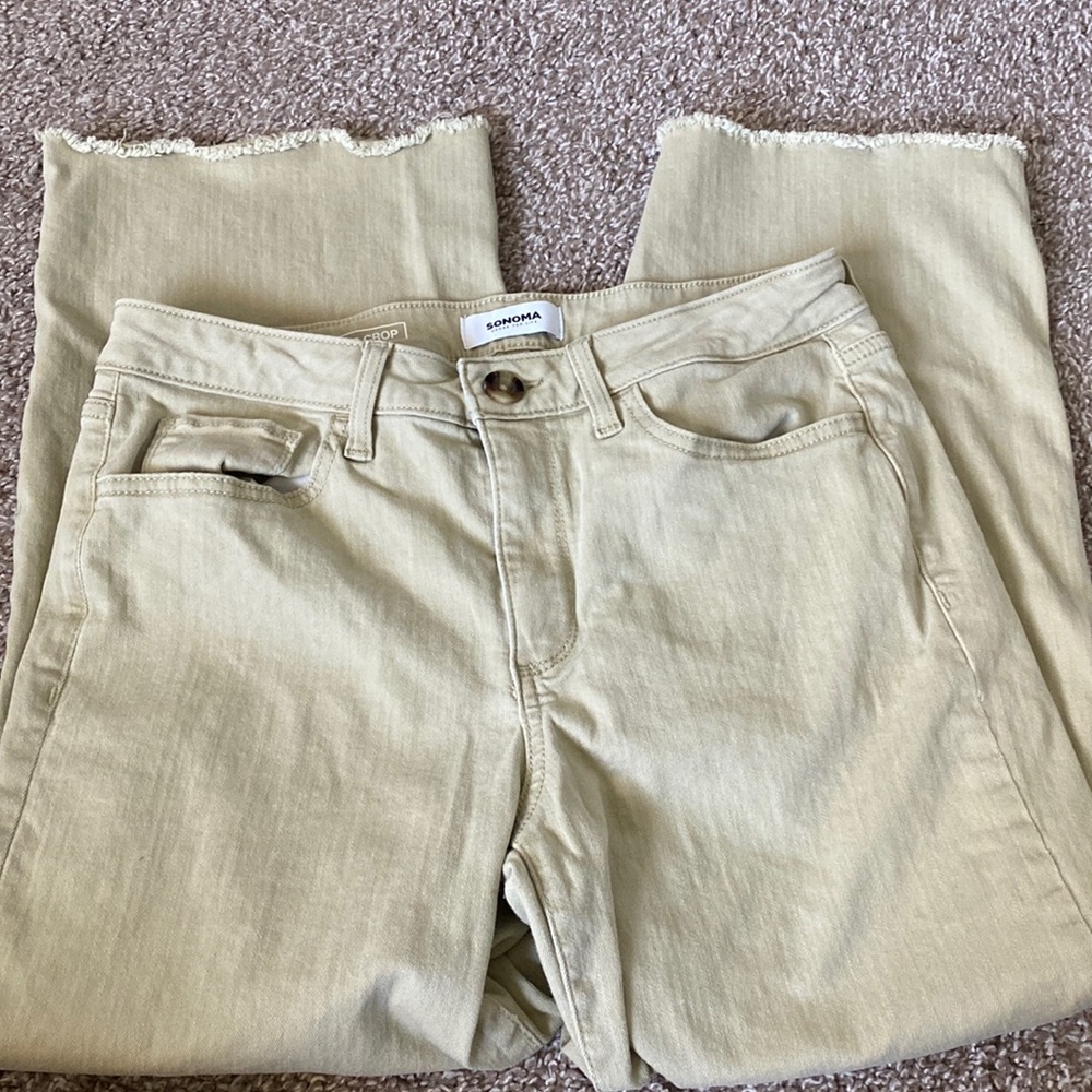 Sonoma Wide Leg Crop Jeans